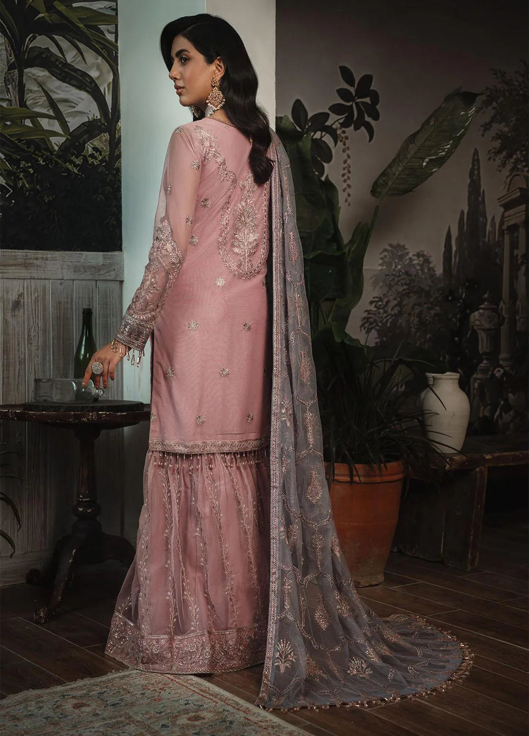 La Rosella By Zarif Pret Embroidered Net Suit 4 Piece ZF23LR ZLR 03 Bloom