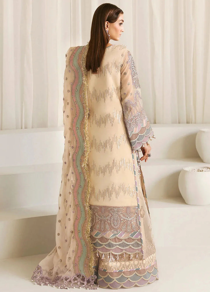 La Ruhe By Alizeh Embroidered Chiffon Suit Unstitched 3 Piece AFB24L 2177 Mysa - Formal Collection