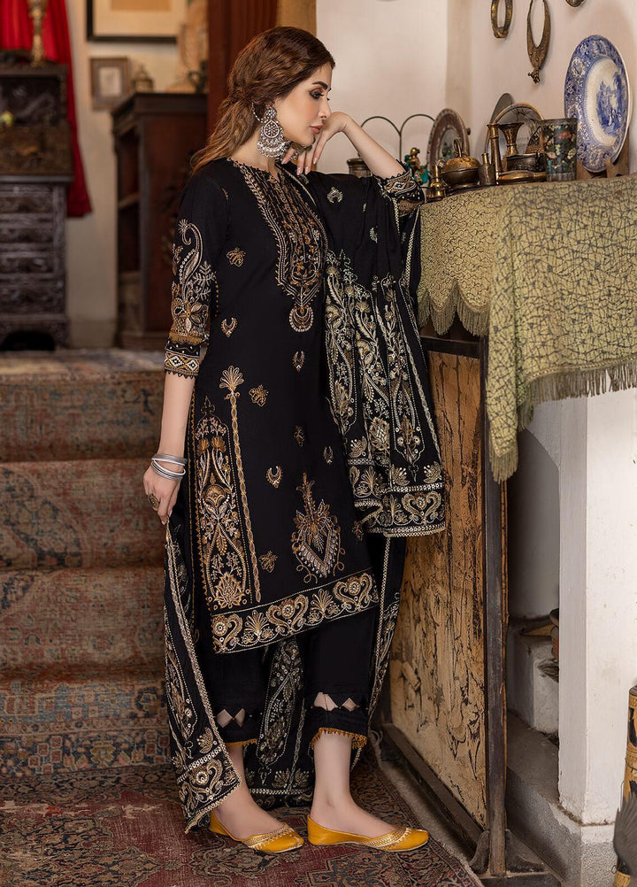 Laadli by Humdum Embroidered Woolen Suits Unstitched 3 Piece HD22L D-01 - Winter Collection