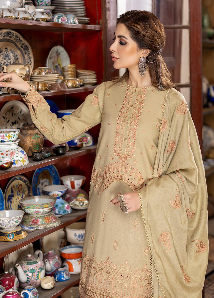 Laadli by Humdum Embroidered Woolen Suits Unstitched 3 Piece HD22L D-07 - Winter Collection