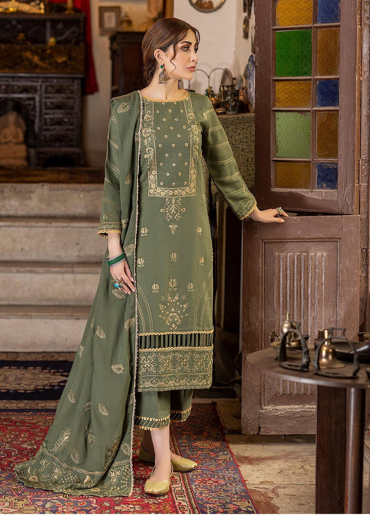 Laadli by Humdum Embroidered Woolen Suits Unstitched 3 Piece HD22L D-09 - Winter Collection