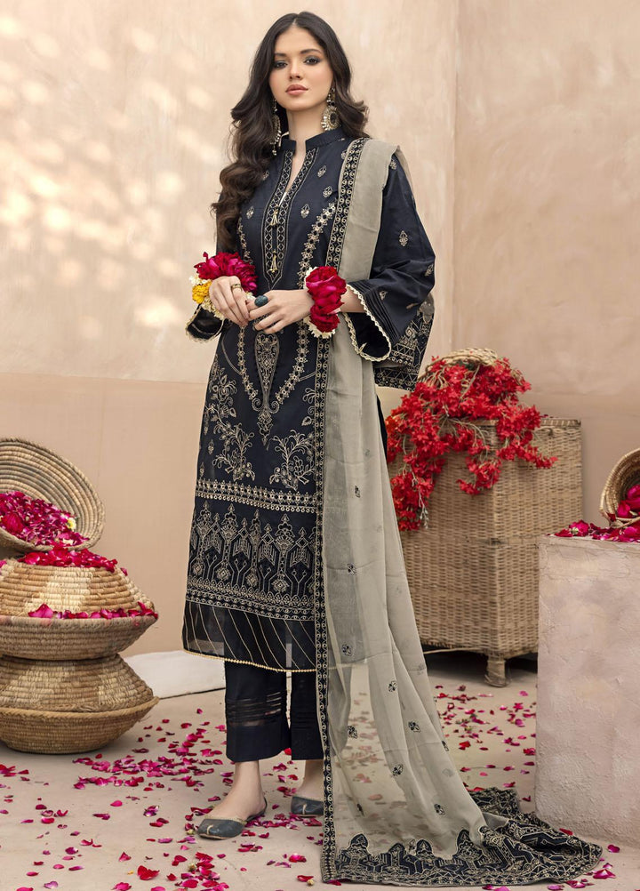 Laadli By Humdum Embroidered Lawn Suits Unstitched 3 Piece HD23L D-01 - Summer Collection