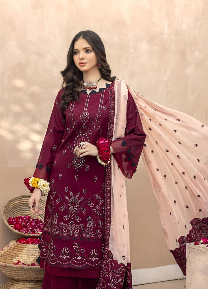Laadli By Humdum Embroidered Lawn Suits Unstitched 3 Piece HD23L D-03 - Summer Collection