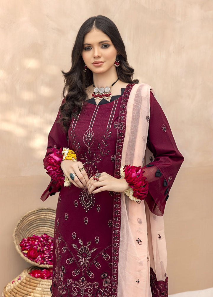 Laadli By Humdum Embroidered Lawn Suits Unstitched 3 Piece HD23L D-03 - Summer Collection