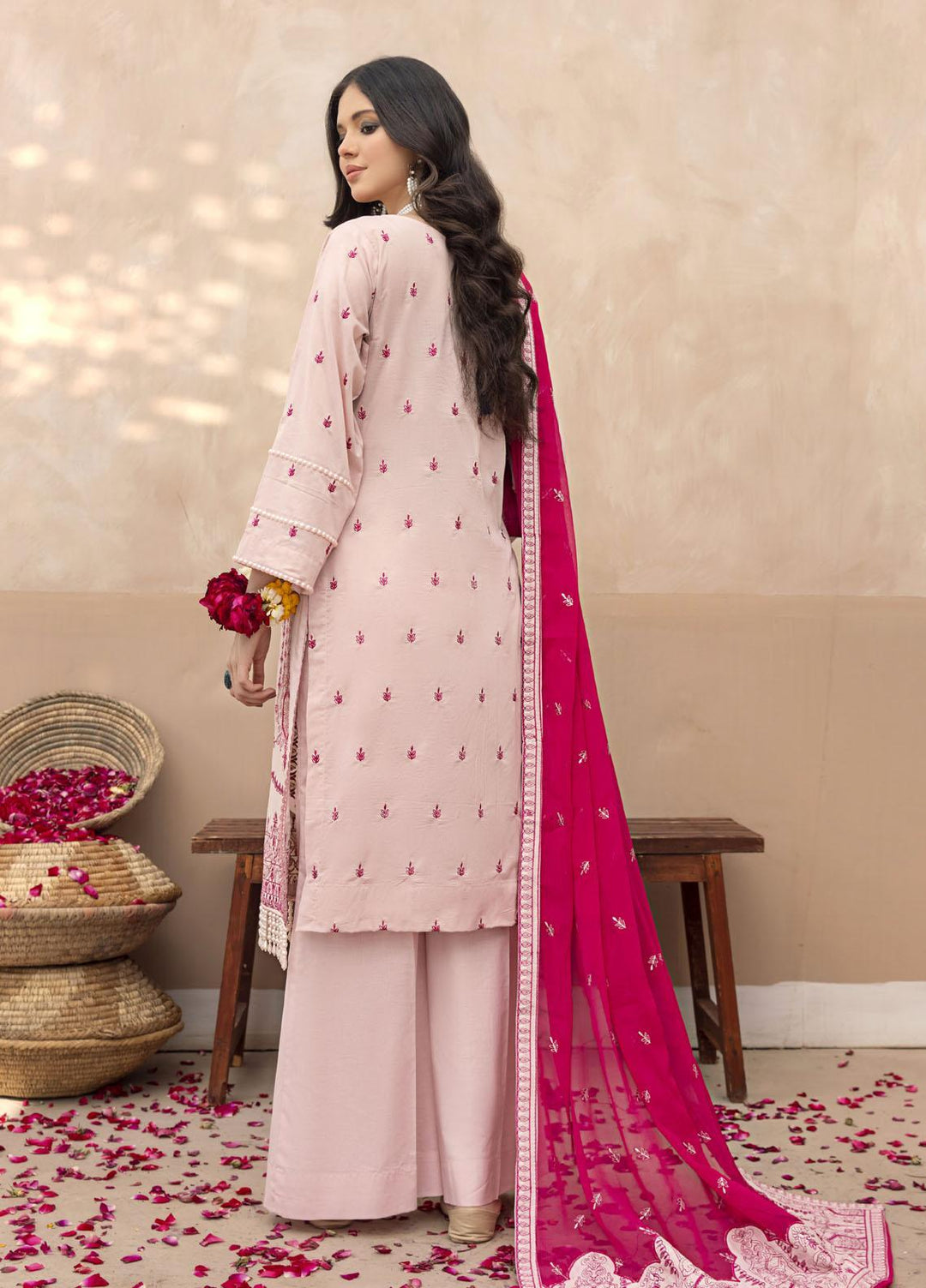 Laadli By Humdum Embroidered Lawn Suits Unstitched 3 Piece HD23L D-07 - Summer Collection