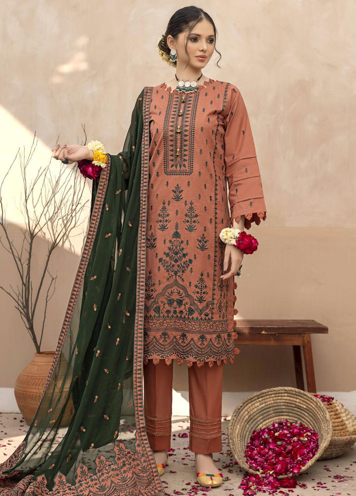 Laadli By Humdum Embroidered Lawn Suits Unstitched 3 Piece HD23L D-09 - Summer Collection