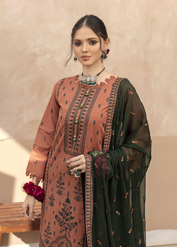 Laadli By Humdum Embroidered Lawn Suits Unstitched 3 Piece HD23L D-09 - Summer Collection