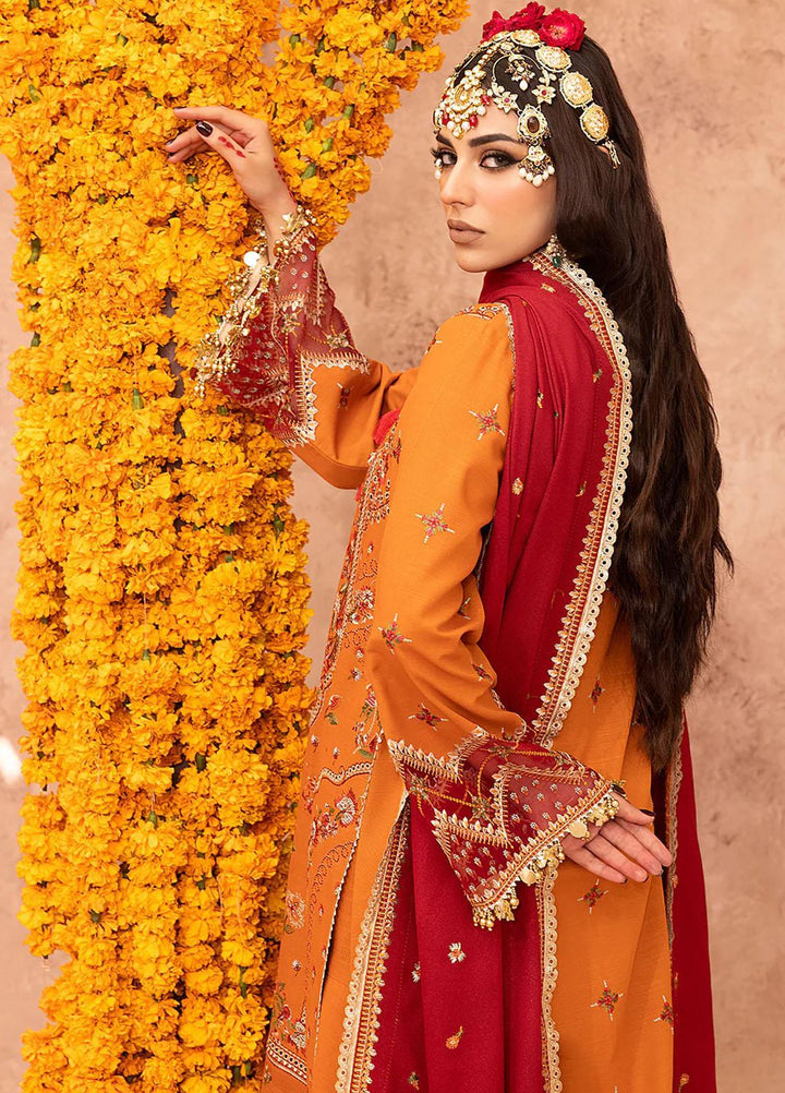Laal By Bin Ilyas Embroidered Khaddar Suits Unstitched 3 Piece BI23L 1512-A - Winter Collection