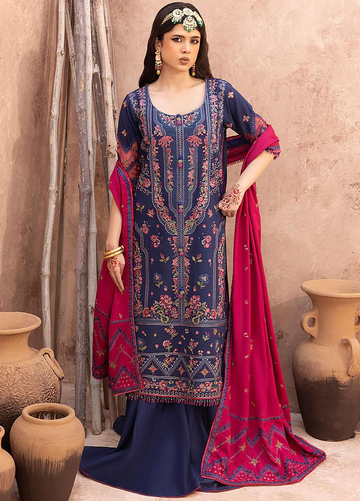 Laal By Bin Ilyas Embroidered Khaddar Suits Unstitched 3 Piece BI23L 1512-B - Winter Collection