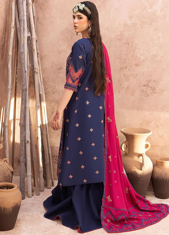 Laal By Bin Ilyas Embroidered Khaddar Suits Unstitched 3 Piece BI23L 1512-B - Winter Collection