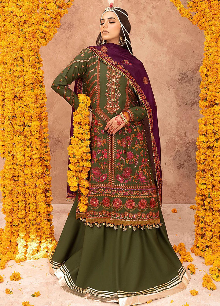 Laal By Bin Ilyas Embroidered Khaddar Suits Unstitched 3 Piece BI23L 1513-A - Winter Collection