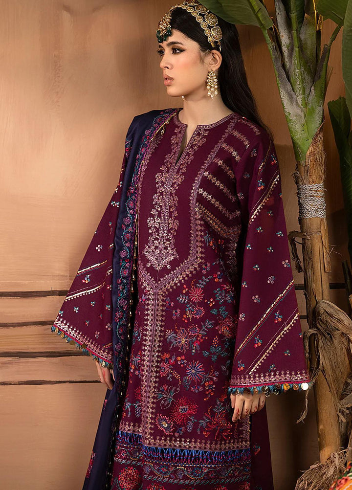 Laal By Bin Ilyas Embroidered Khaddar Suits Unstitched 3 Piece BI23L 1513-B - Winter Collection