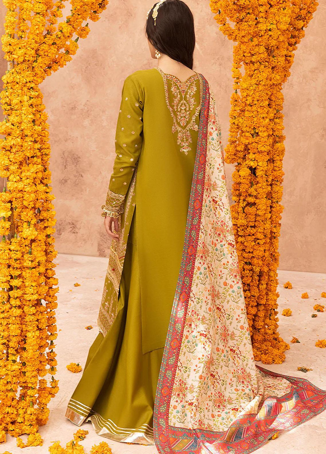 Laal By Bin Ilyas Embroidered Khaddar Suits Unstitched 3 Piece BI23L 1514-A - Winter Collection