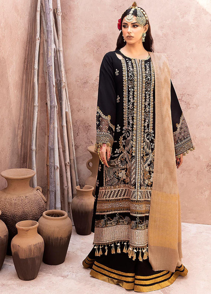 Laal By Bin Ilyas Embroidered Karandi Suits Unstitched 3 Piece BI23L 1515-A - Winter Collection