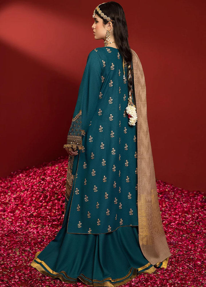 Laal By Bin Ilyas Embroidered Karandi Suits Unstitched 3 Piece BI23L 1515-B - Winter Collection