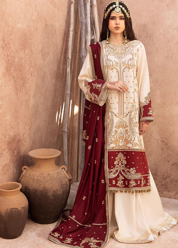 Laal By Bin Ilyas Embroidered Karandi Suits Unstitched 3 Piece BI23L 1517-B - Winter Collection
