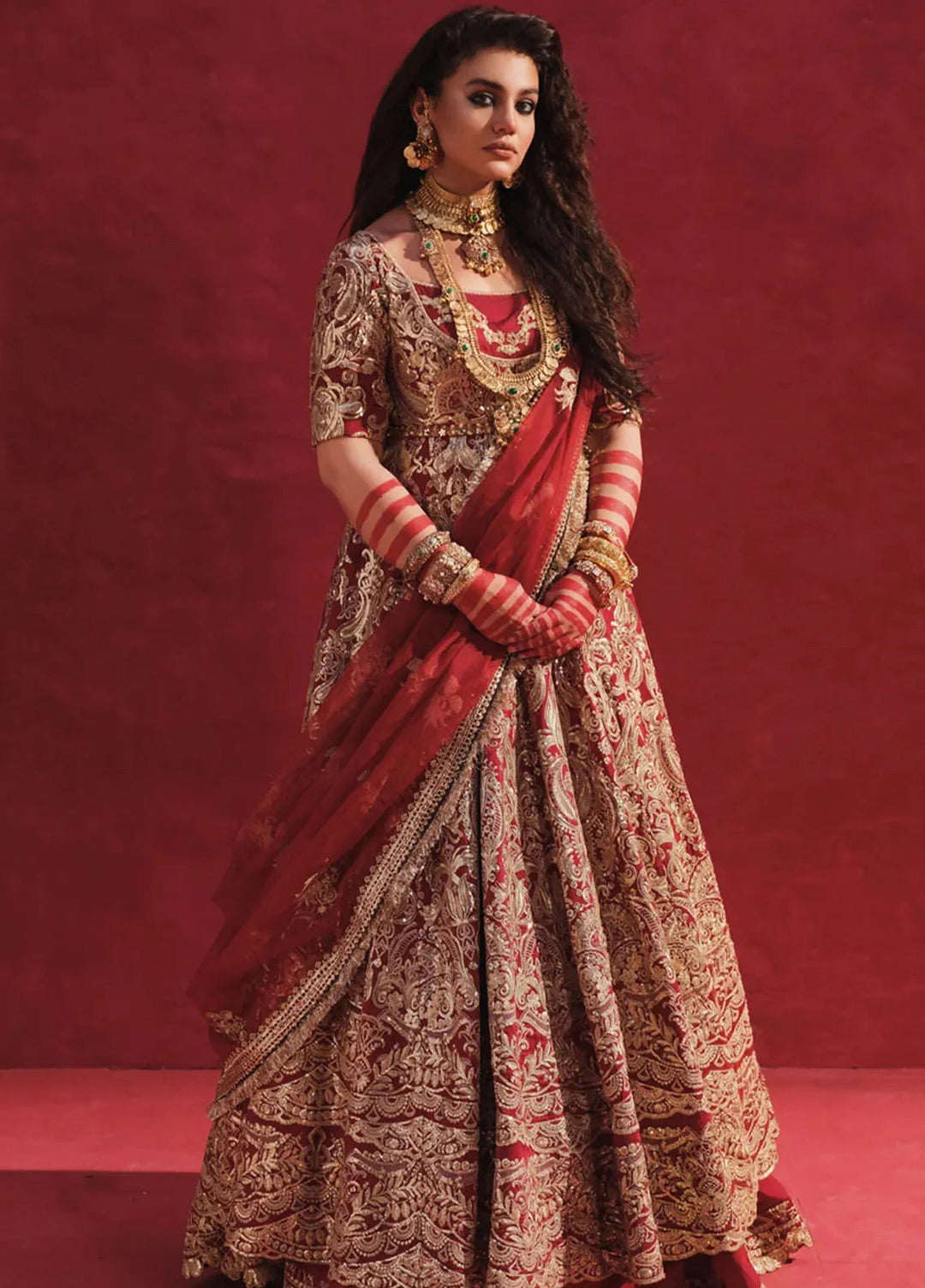 Laal Rang By Erum Khan Luxury Pret Embroidered Net 3 Piece Suit Noor Jahan