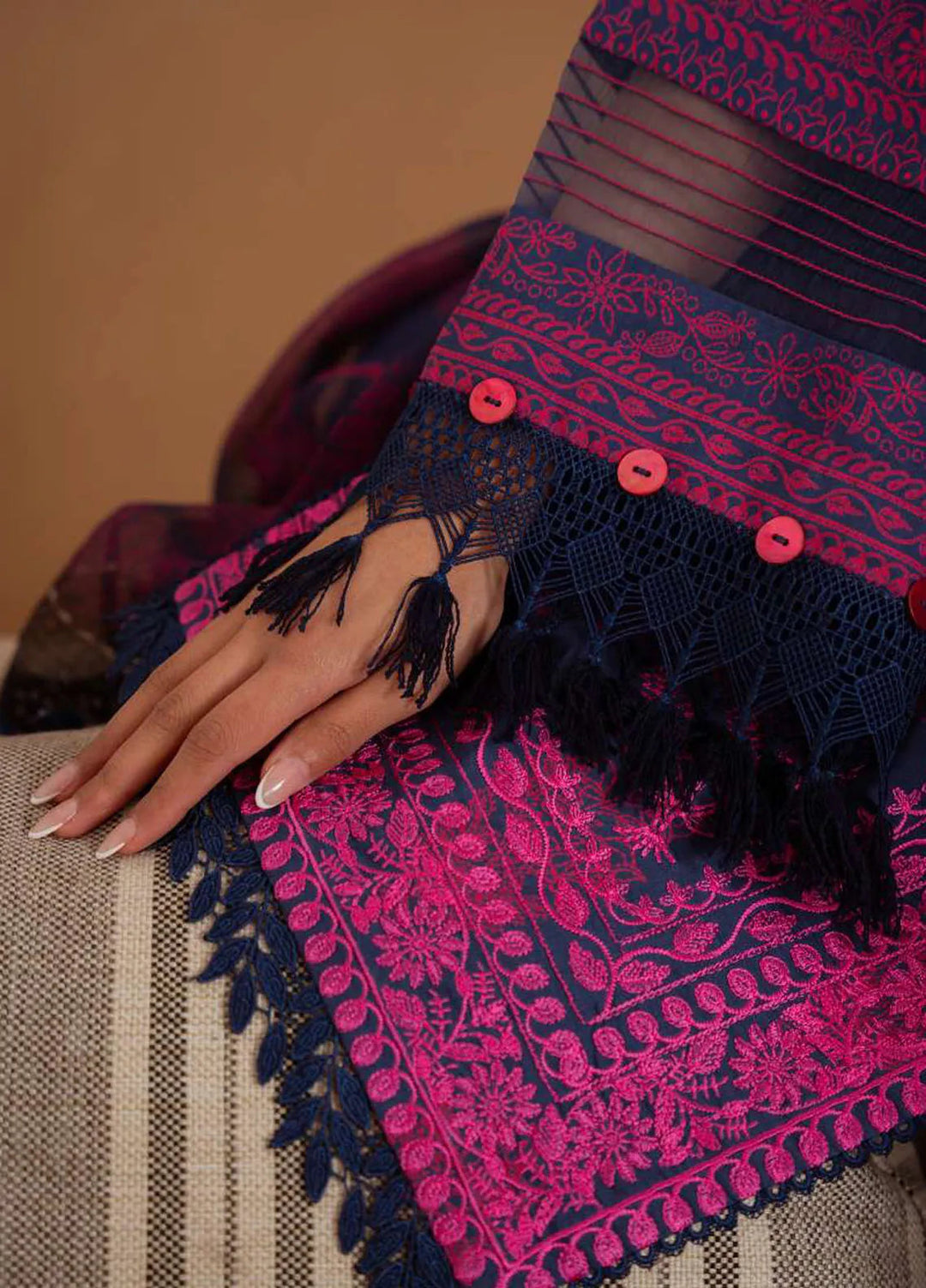 Laanem by Saira Rizwan Embroidered Lawn Suits Unstitched 3 Piece Elara-B - Summer Collection