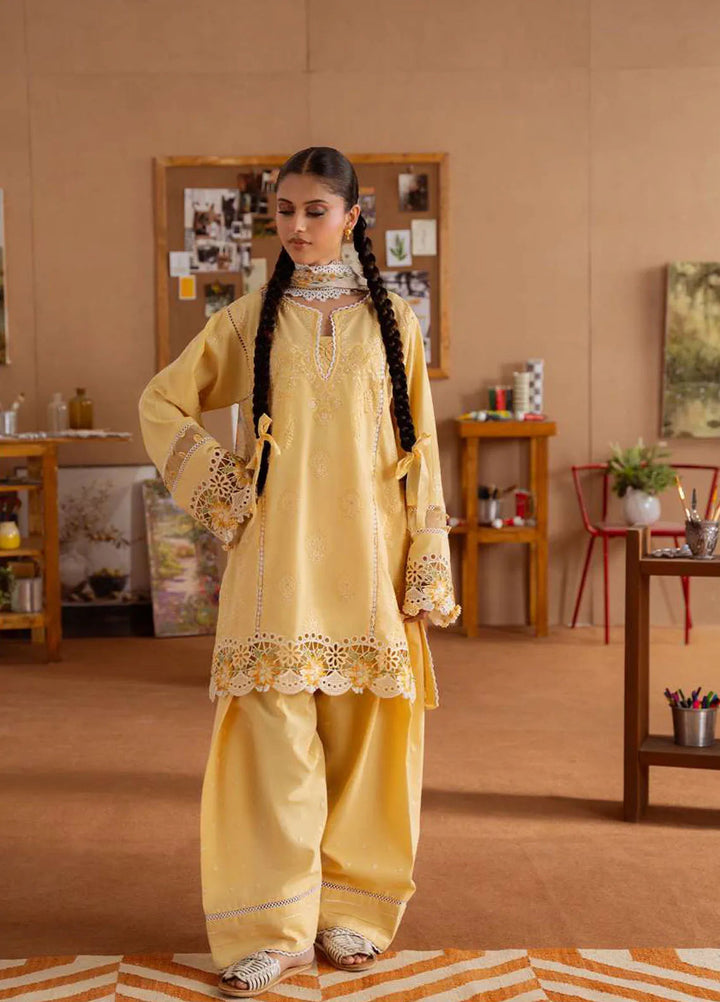 Laanem by Saira Rizwan Embroidered Lawn Suits Unstitched 3 Piece Leyla-A - Summer Collection