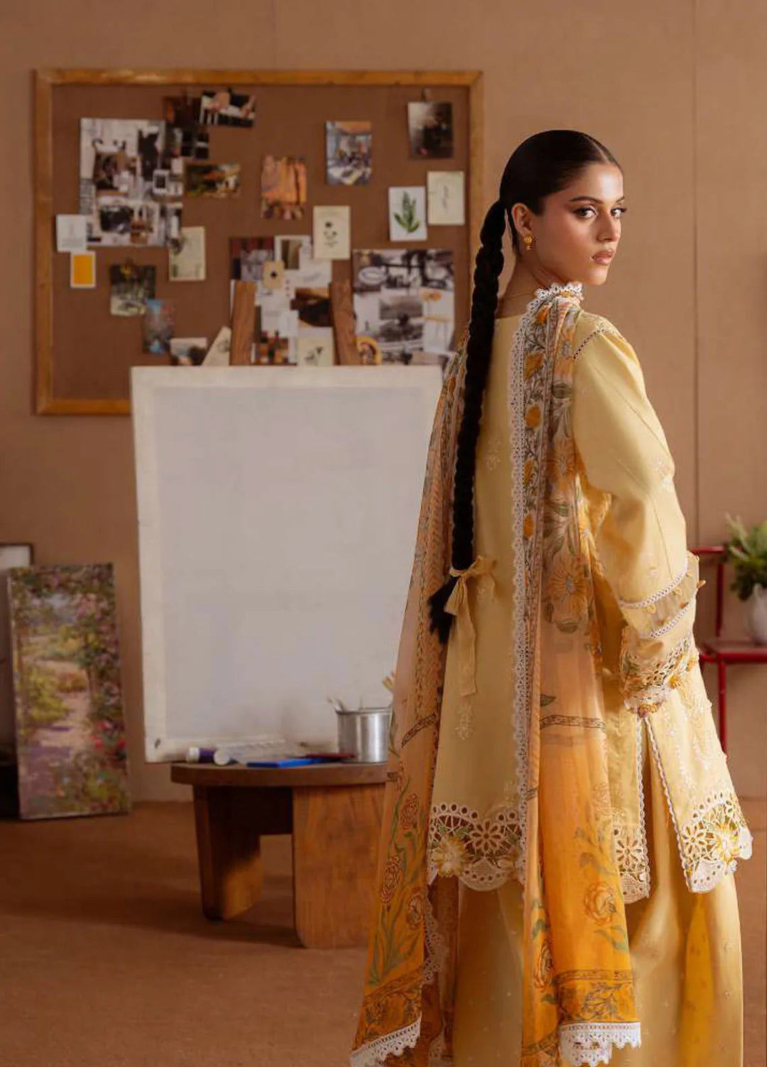 Laanem by Saira Rizwan Embroidered Lawn Suits Unstitched 3 Piece Leyla-A - Summer Collection