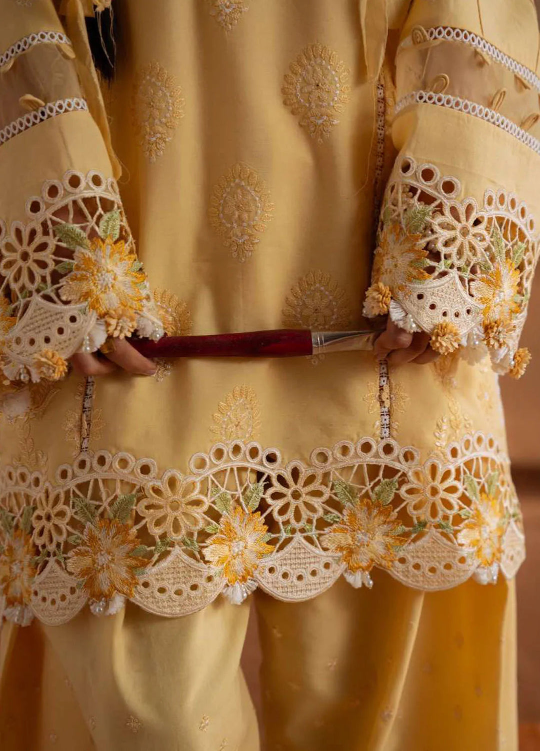 Laanem by Saira Rizwan Embroidered Lawn Suits Unstitched 3 Piece Leyla-A - Summer Collection