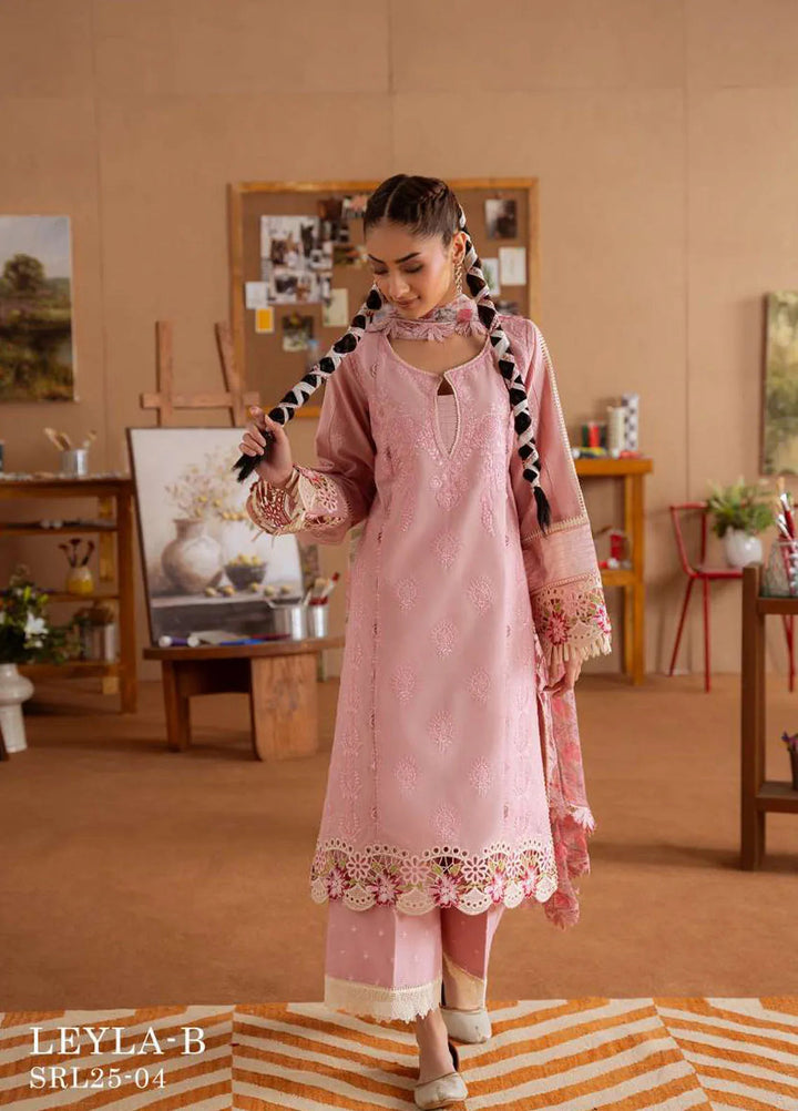 Laanem by Saira Rizwan Embroidered Lawn Suits Unstitched 3 Piece Leyla-B - Summer Collection