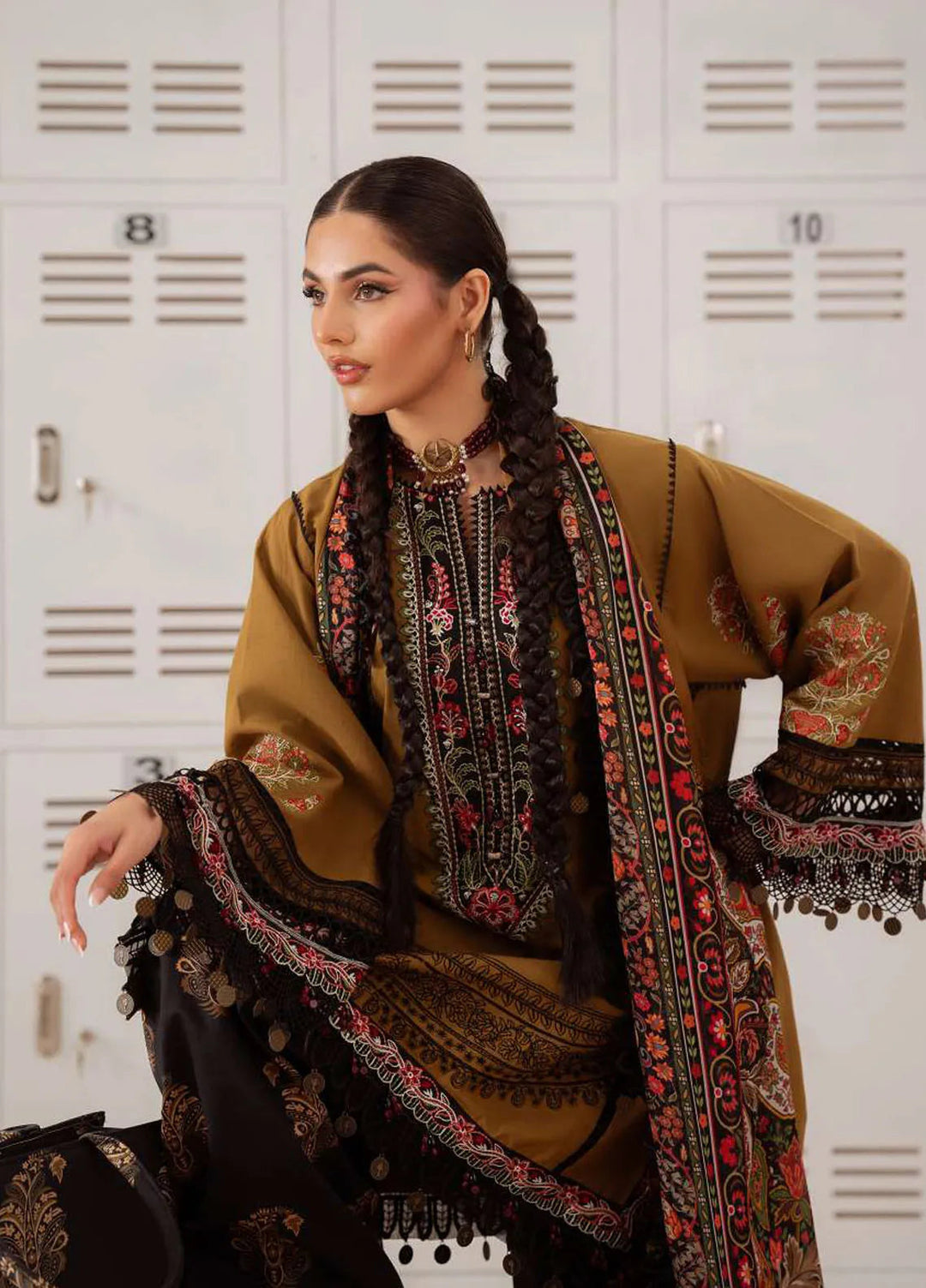 Laanem by Saira Rizwan Embroidered Lawn Suits Unstitched 3 Piece Nazli-A - Summer Collection