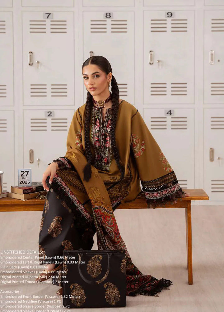 Laanem by Saira Rizwan Embroidered Lawn Suits Unstitched 3 Piece Nazli-A - Summer Collection