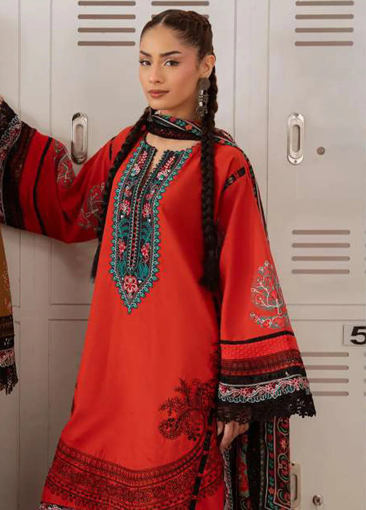 Laanem by Saira Rizwan Embroidered Lawn Suits Unstitched 3 Piece Nazli-B - Summer Collection