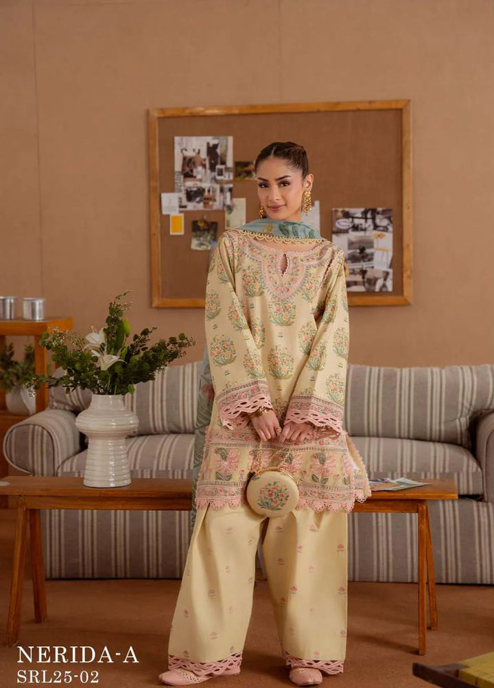 Laanem by Saira Rizwan Embroidered Lawn Suits Unstitched 3 Piece Nerida-A - Summer Collection