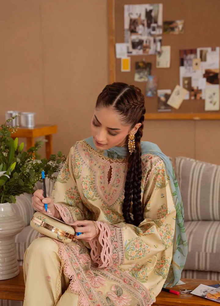 Laanem by Saira Rizwan Embroidered Lawn Suits Unstitched 3 Piece Nerida-A - Summer Collection