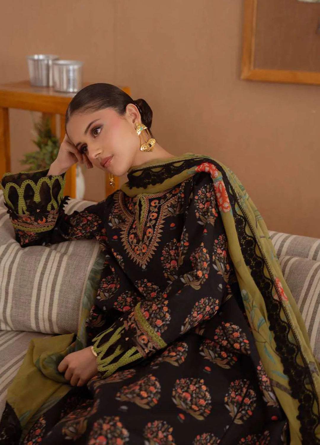 Laanem by Saira Rizwan Embroidered Lawn Suits Unstitched 3 Piece Nerida-B - Summer Collection