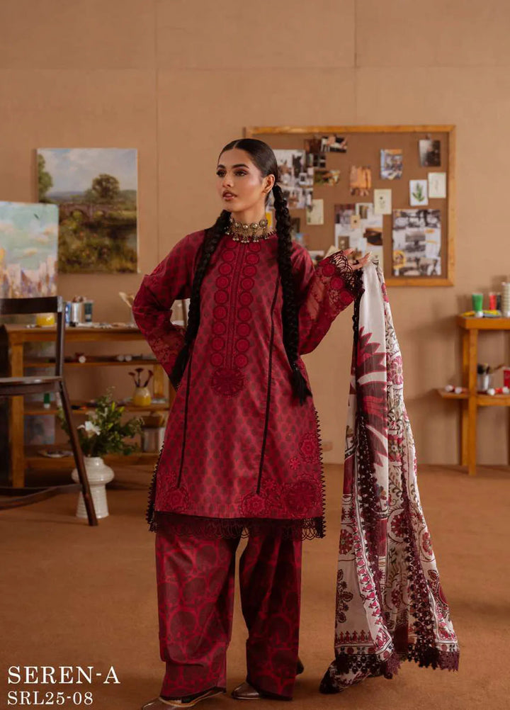Laanem by Saira Rizwan Embroidered Lawn Suits Unstitched 3 Piece Seren-A - Summer Collection