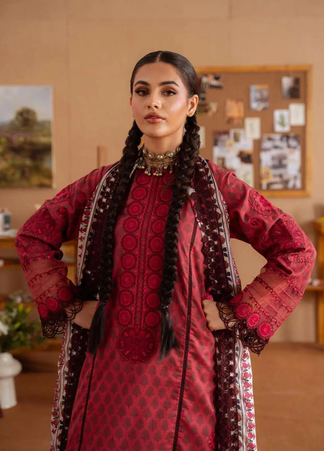 Laanem by Saira Rizwan Embroidered Lawn Suits Unstitched 3 Piece Seren-A - Summer Collection