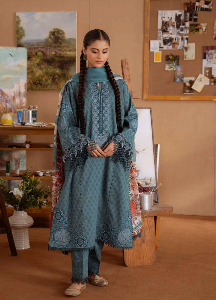 Laanem by Saira Rizwan Embroidered Lawn Suits Unstitched 3 Piece Seren-B - Summer Collection