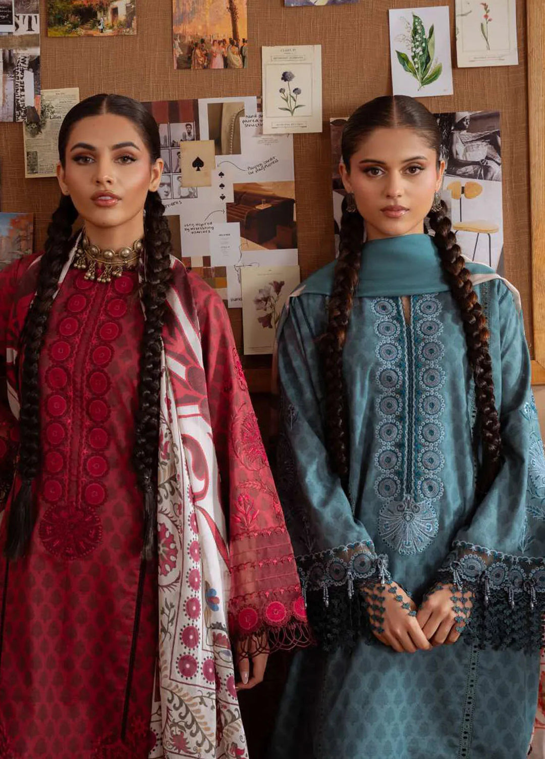 Laanem by Saira Rizwan Embroidered Lawn Suits Unstitched 3 Piece Seren-B - Summer Collection