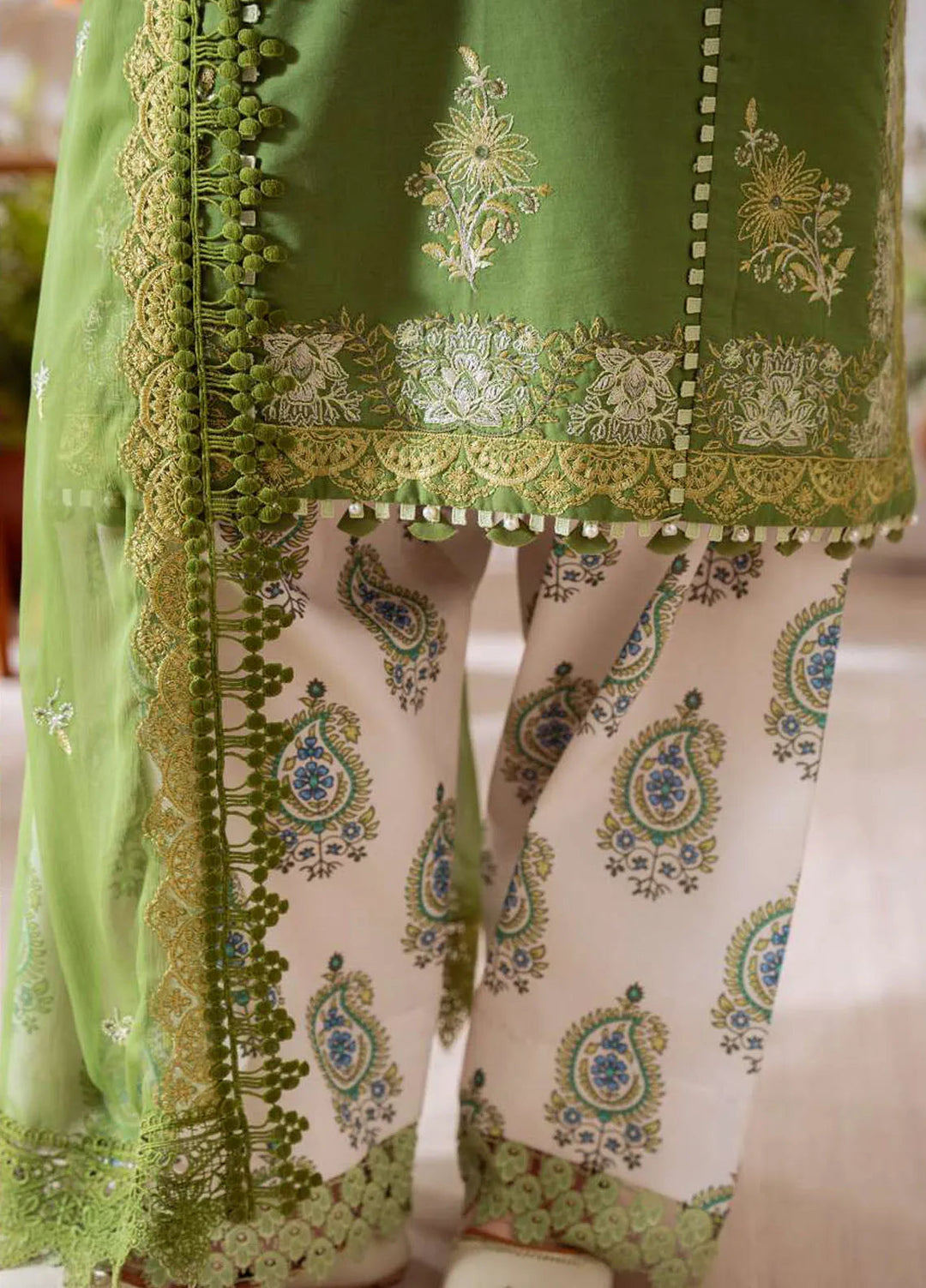 Laanem by Saira Rizwan Embroidered Lawn Suits Unstitched 3 Piece Zafira-A - Summer Collection