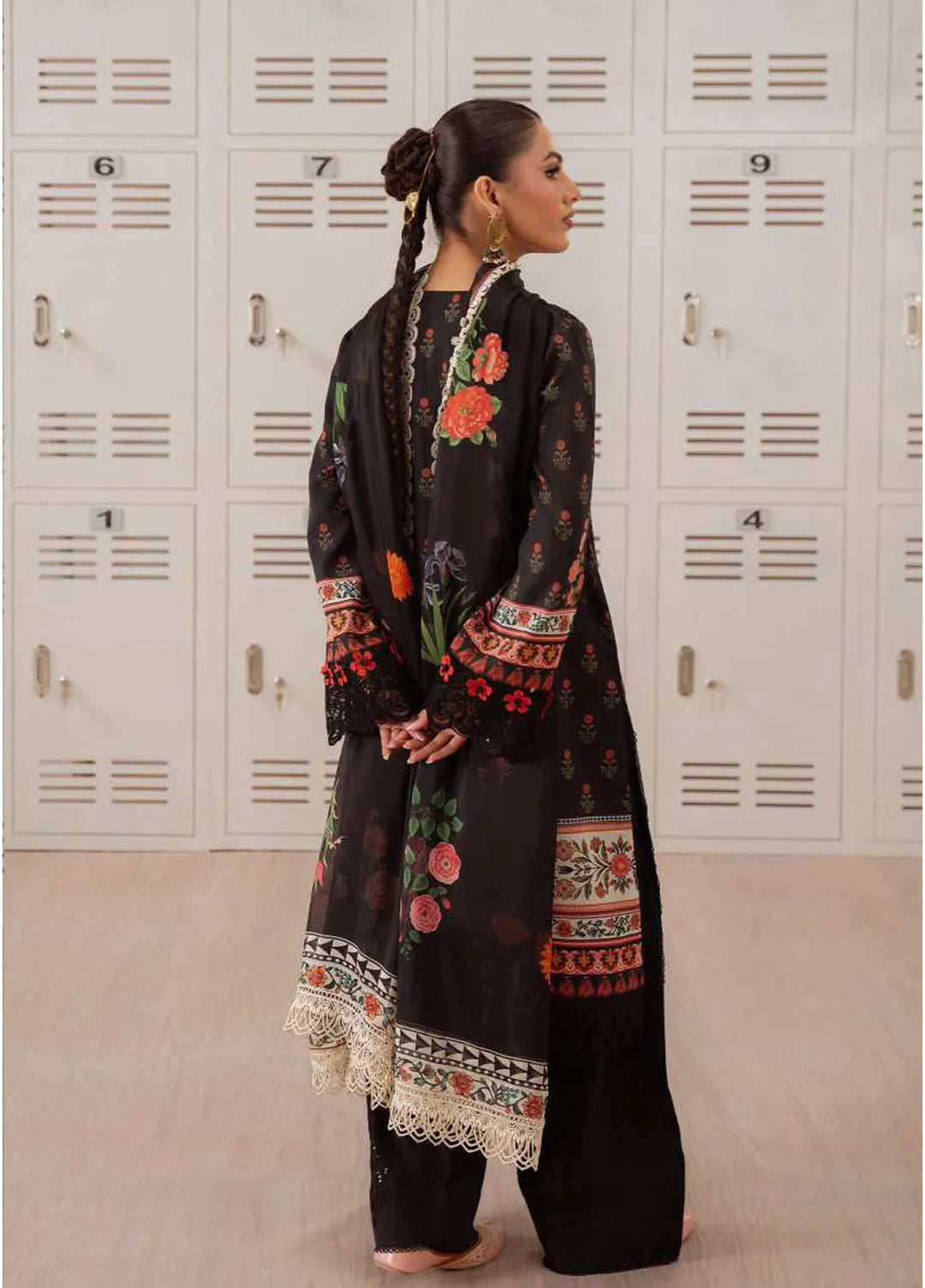 Laanem by Saira Rizwan Embroidered Lawn Suits Unstitched 3 Piece Zumira-A - Summer Collection