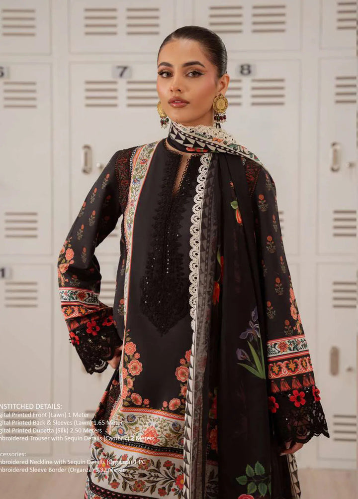 Laanem by Saira Rizwan Embroidered Lawn Suits Unstitched 3 Piece Zumira-A - Summer Collection