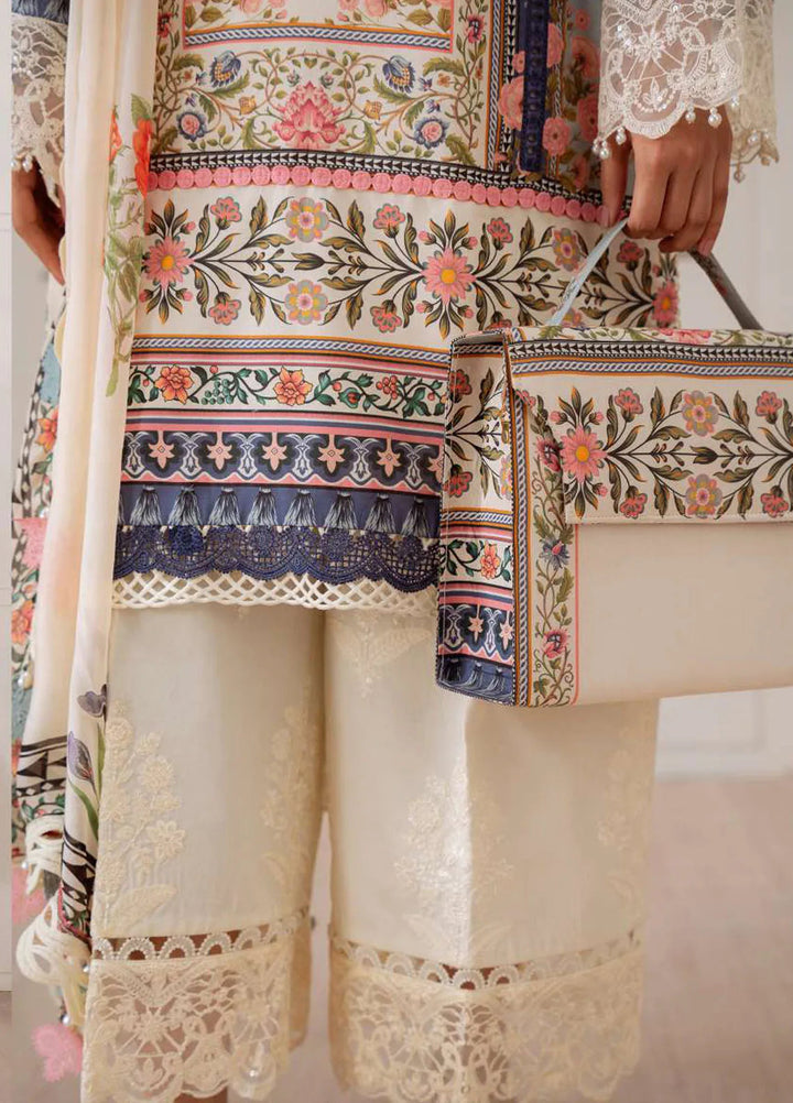 Laanem by Saira Rizwan Embroidered Lawn Suits Unstitched 3 Piece Zumira-B - Summer Collection