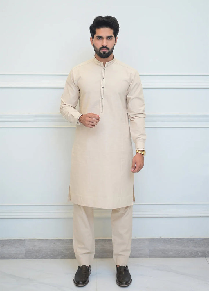 Label M Blended Plain Men 2 Piece Suit - TS10