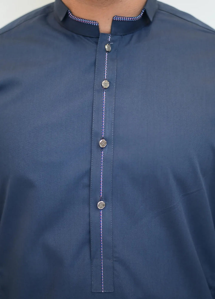 Label M Blended Plain Men 2 Piece Suit - TS2