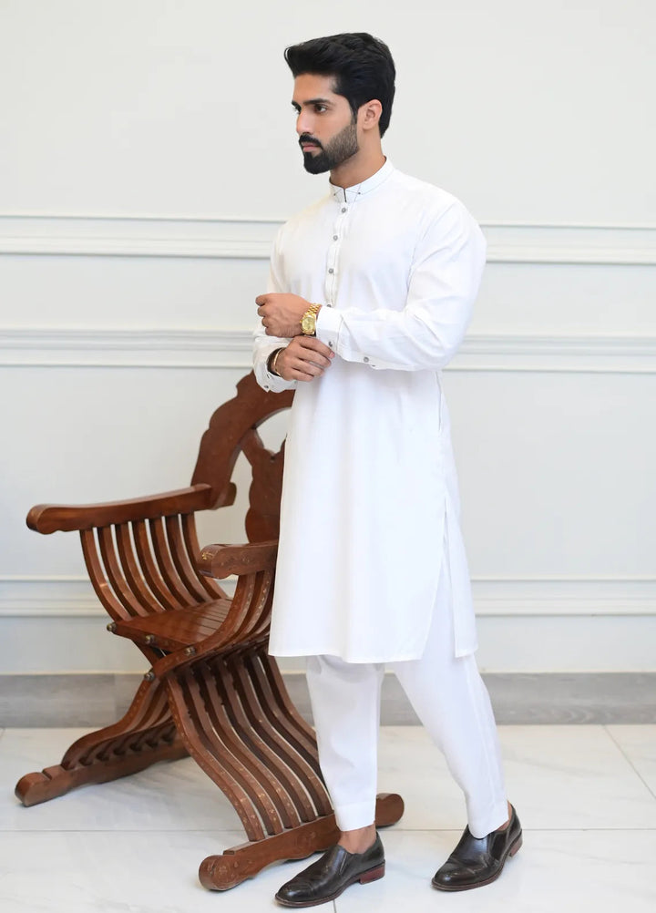 Label M Blended Plain Men 2 Piece Suit - TS6