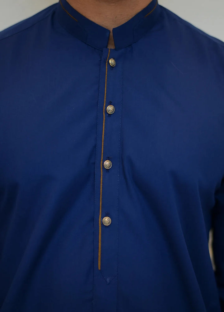 Label M Blended Plain Men 2 Piece Suit - TS7