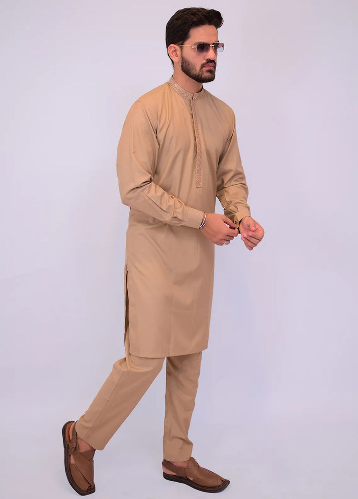Label M Blended Plain Men 2 Piece Suit - TS9