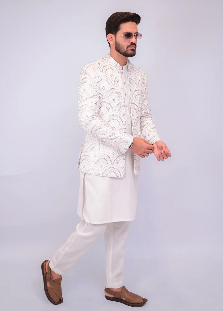 Label M Chiffon Embroidered Men Prince Coat -  PC0011