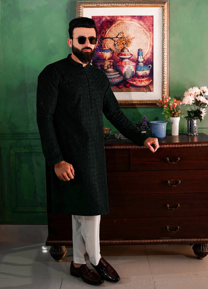 Label M Cotton Embroidered Men Kurta - CK1