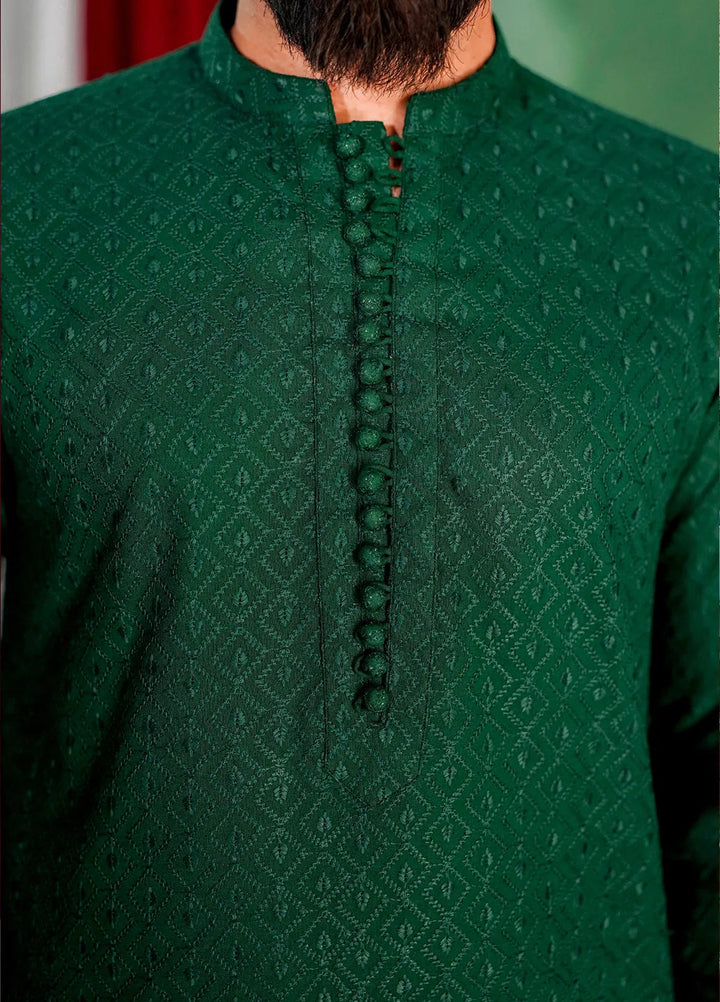 Label M Cotton Embroidered Men Kurta - CK2