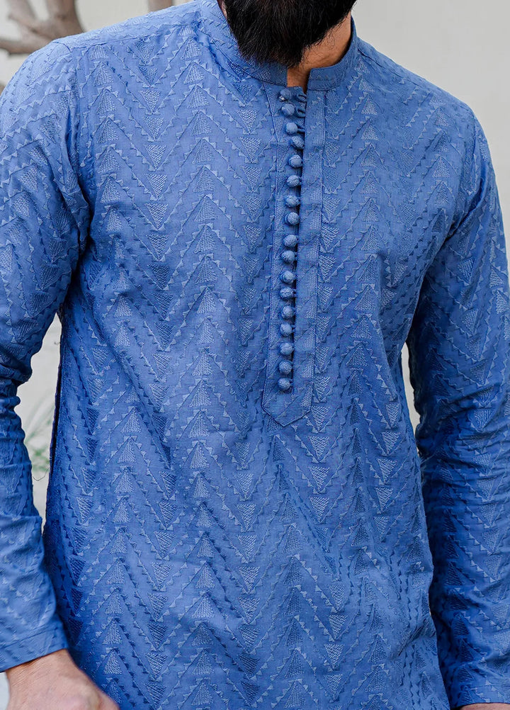 Label M Cotton Embroidered Men Kurta - CK3
