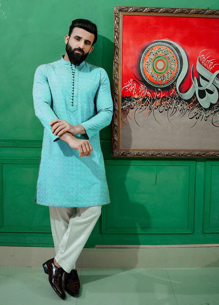 Label M Cotton Embroidered Men Kurta - CK6